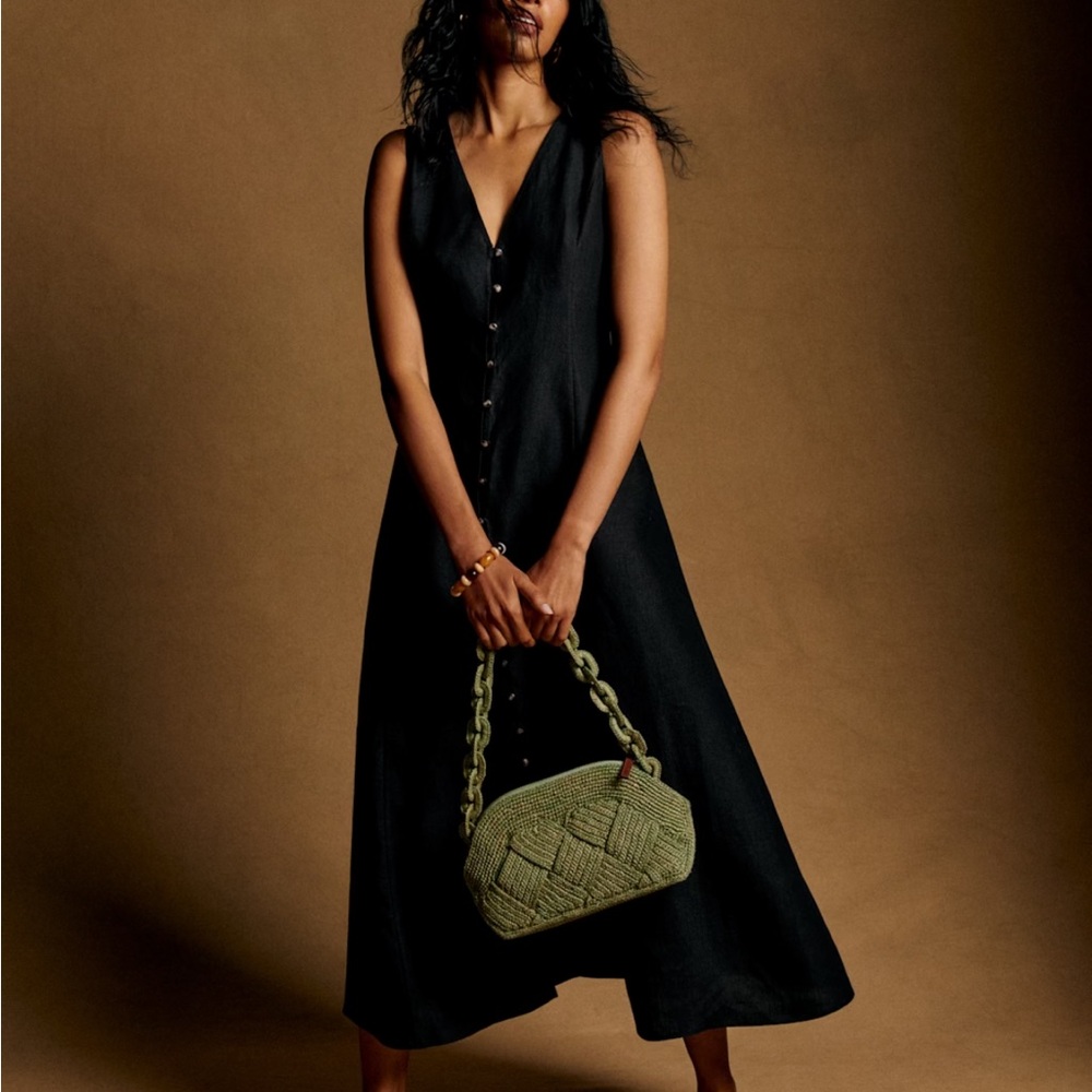 Sezane Fitia Dress Black - Size 8